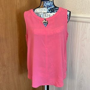 Sami & Jo
Womens Solid O Ring Keyhole Sleeveless Top NWT